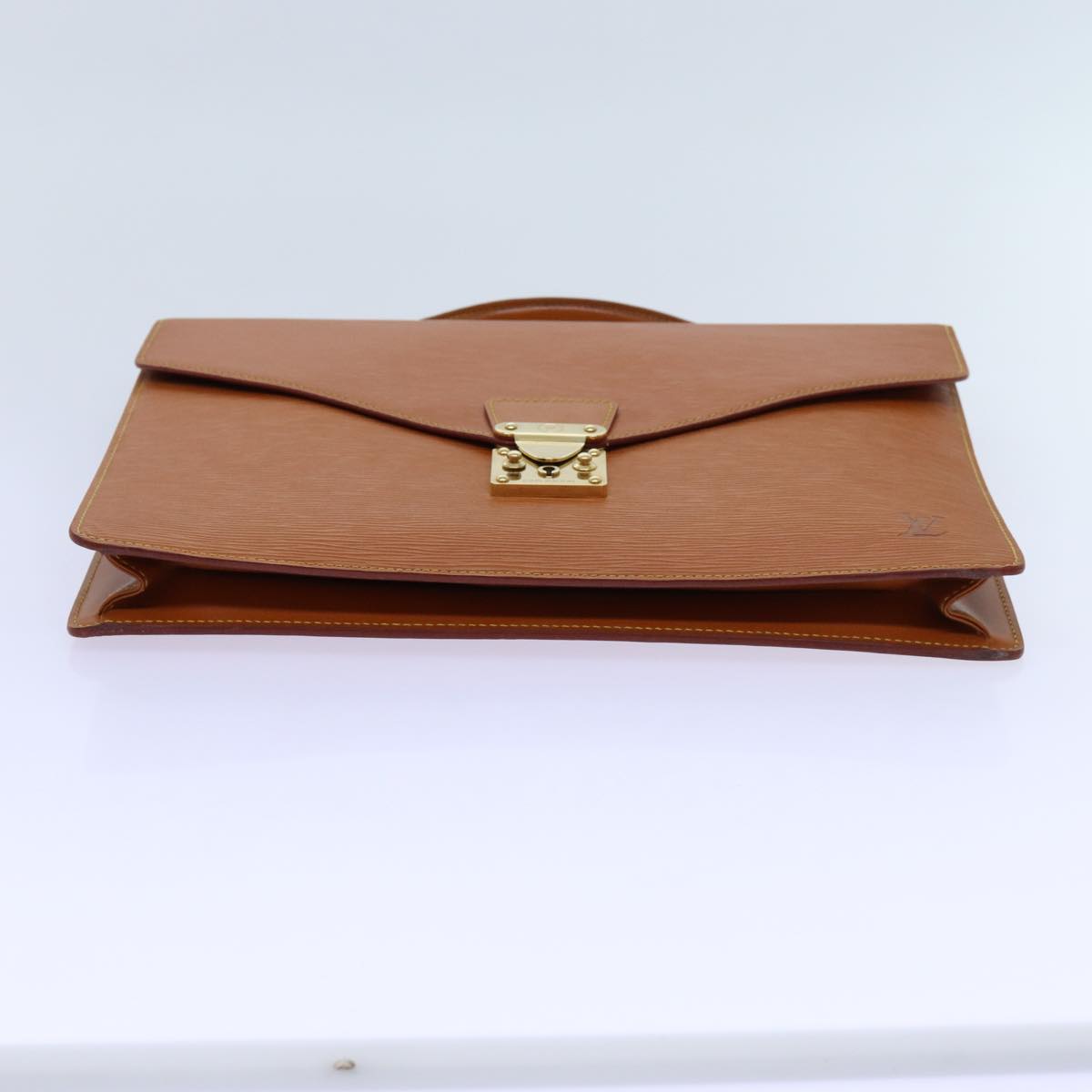 LOUIS VUITTON Epi Porte Documents Bandouliere Brown M54468 LV Auth yk11593