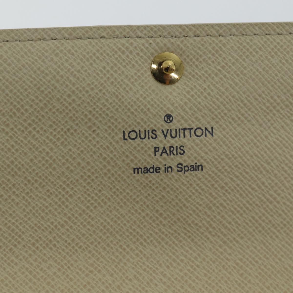 LOUIS VUITTON Damier Azur Portefeuille Sarah Long Wallet N63208 LV Auth yk11622