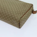CELINE Macadam Canvas Clutch Bag Beige Auth yk11631-15