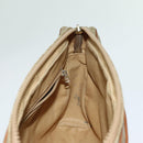 CELINE Macadam Canvas Clutch Bag Beige Auth yk11631-12