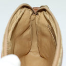 CELINE Macadam Canvas Clutch Bag Beige Auth yk11631-17