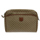 CELINE Macadam Canvas Clutch Bag Beige Auth yk11631-13