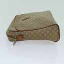 CELINE Macadam Canvas Clutch Bag Beige Auth yk11631-4