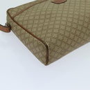 CELINE Macadam Canvas Clutch Bag Beige Auth yk11631-14