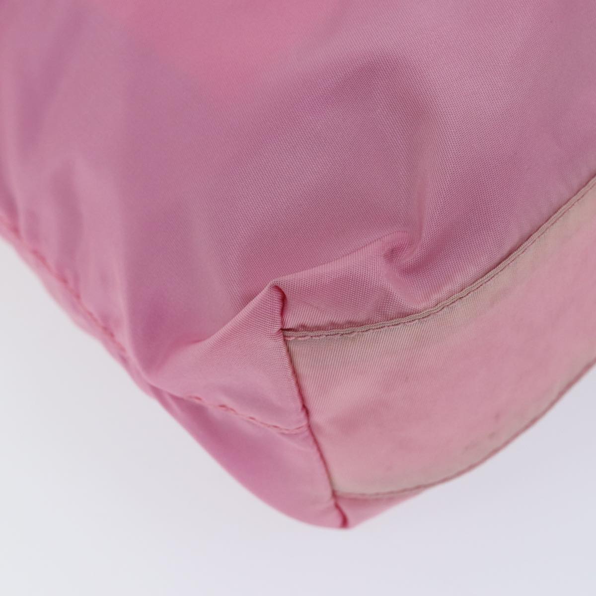 PRADA Hand Bag Nylon Pink Auth yk11651