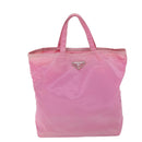 PRADA Hand Bag Nylon Pink Auth yk11651-2
