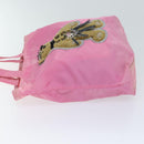 PRADA Hand Bag Nylon Pink Auth yk11651-4