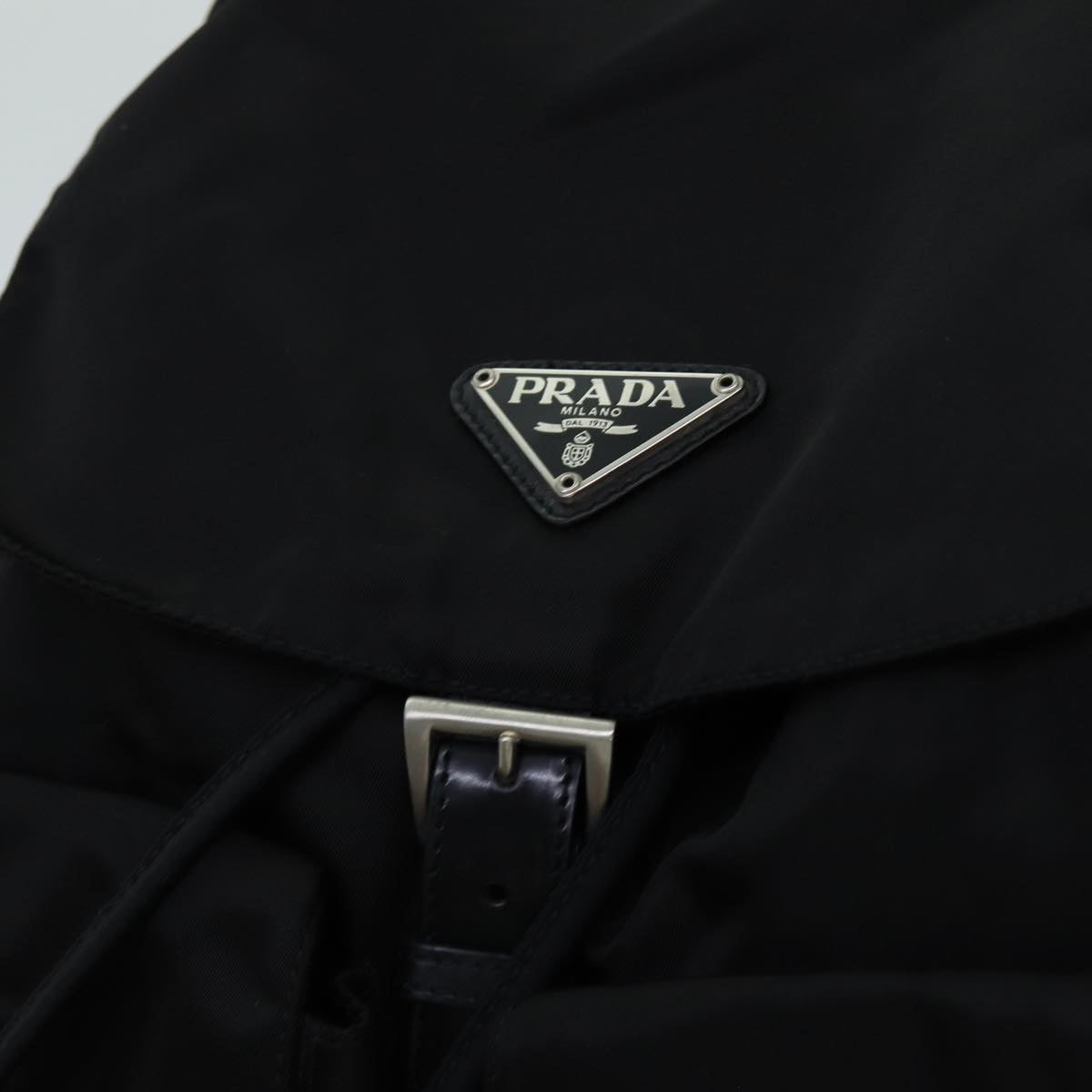 PRADA Backpack Nylon Black Auth yk11654