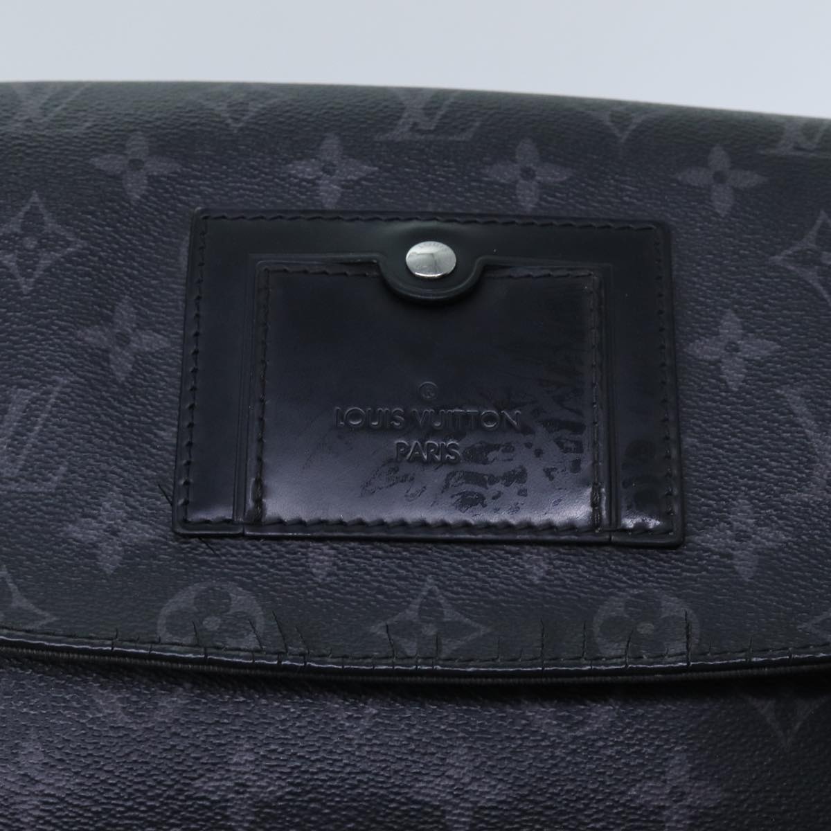 LOUIS VUITTON Monogram Eclipse Messenger Voyage PM Bag M40511 LV Auth yk11672