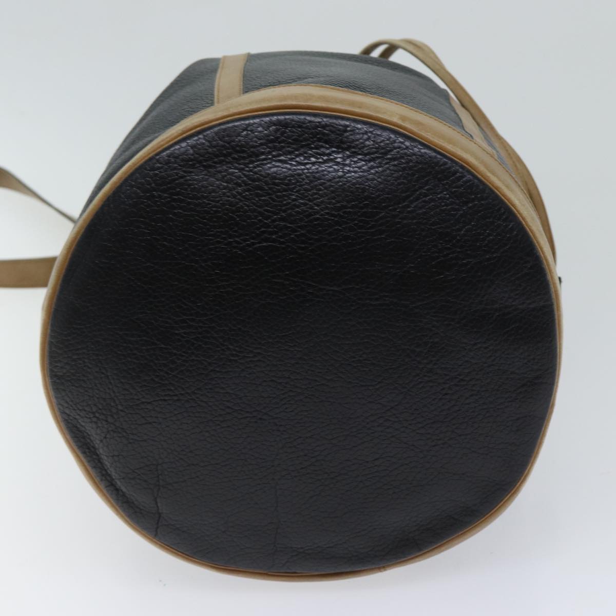 Christian Dior Shoulder Bag Leather Black Auth yk11682