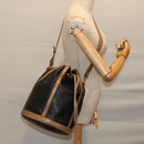 Christian Dior Shoulder Bag Leather Black Auth yk11682-19