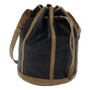 Christian Dior Shoulder Bag Leather Black Auth yk11682-13