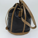 Christian Dior Shoulder Bag Leather Black Auth yk11682-3