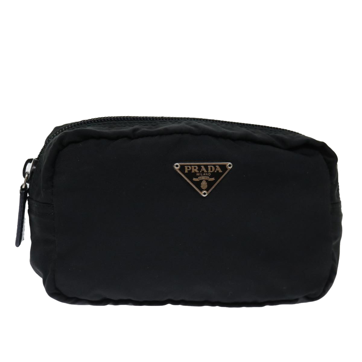 PRADA Pouch Nylon Black Auth yk11692