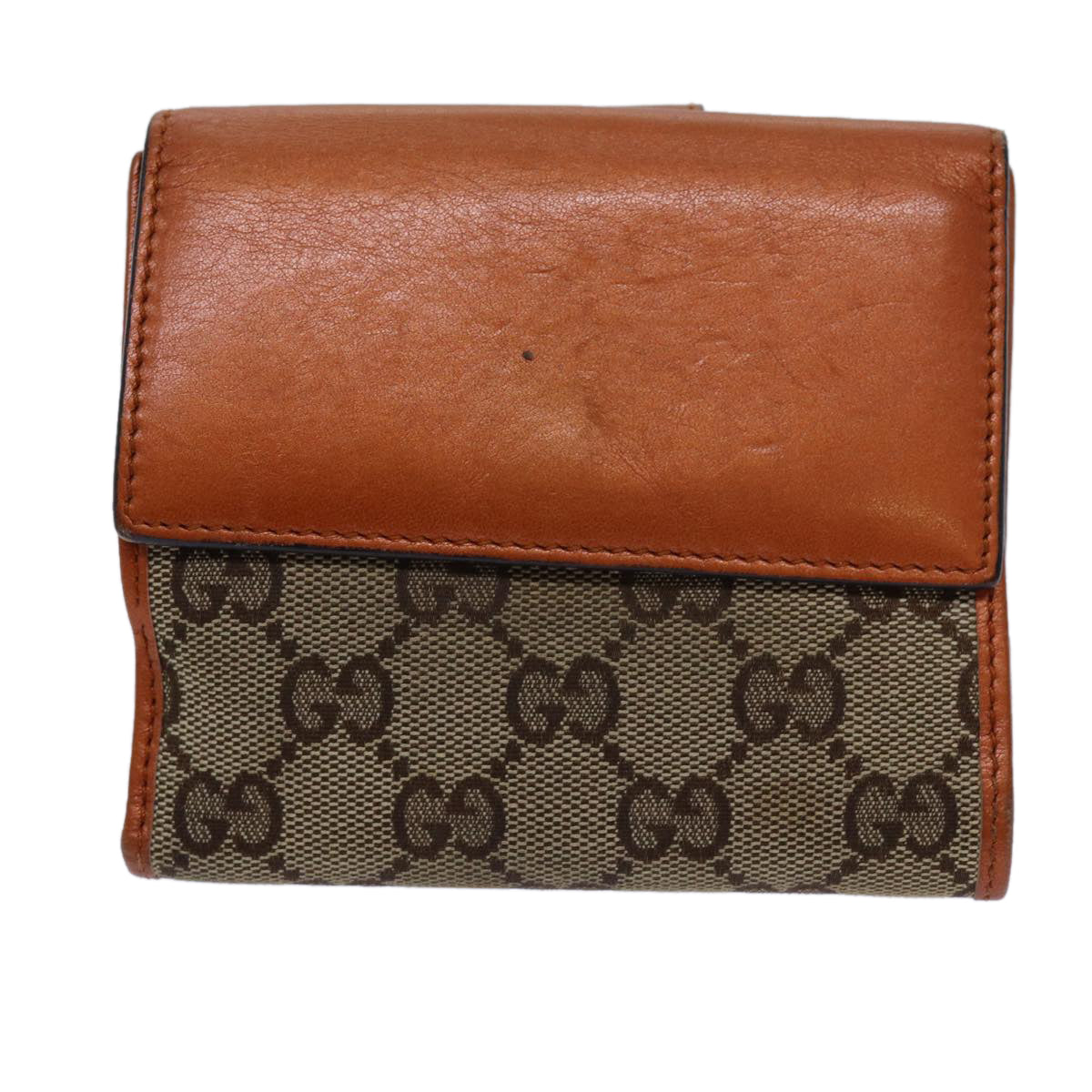 GUCCI GG Canvas Wallet Beige 203549 Auth yk11703 - 0