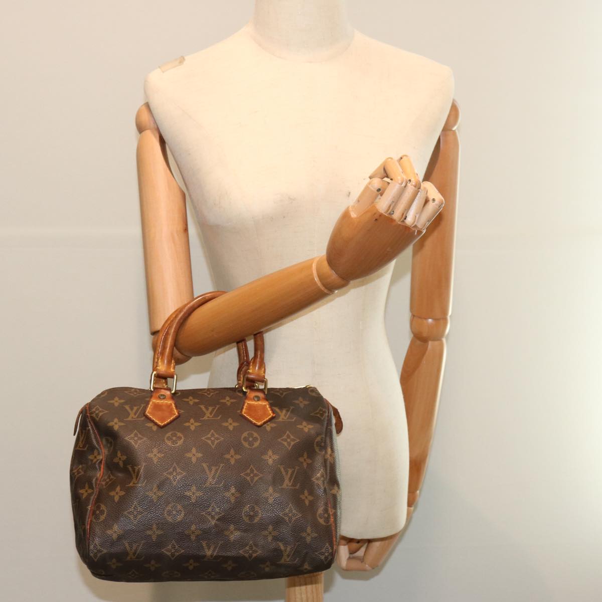 LOUIS VUITTON Monogram Speedy 25 Hand Bag M41528 LV Auth yk11721