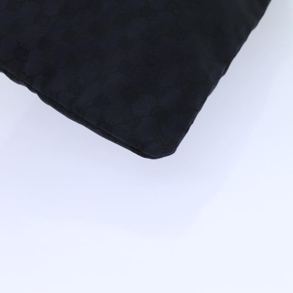 GUCCI GG Canvas Purse Pouch Black 014 1135 Auth yk11744