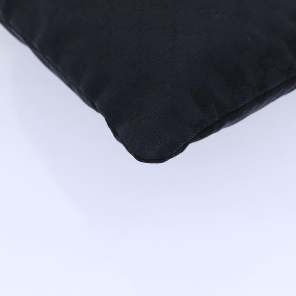 GUCCI GG Canvas Purse Pouch Black 014 1135 Auth yk11744