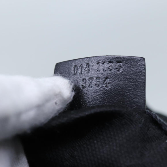 GUCCI GG Canvas Purse Pouch Black 014 1135 Auth yk11744