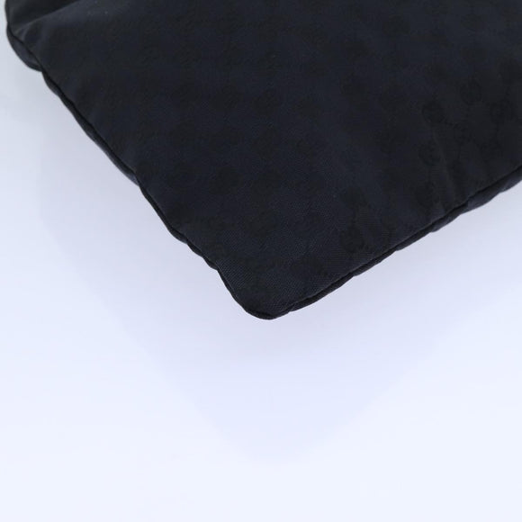 GUCCI GG Canvas Purse Pouch Black 014 1135 Auth yk11744