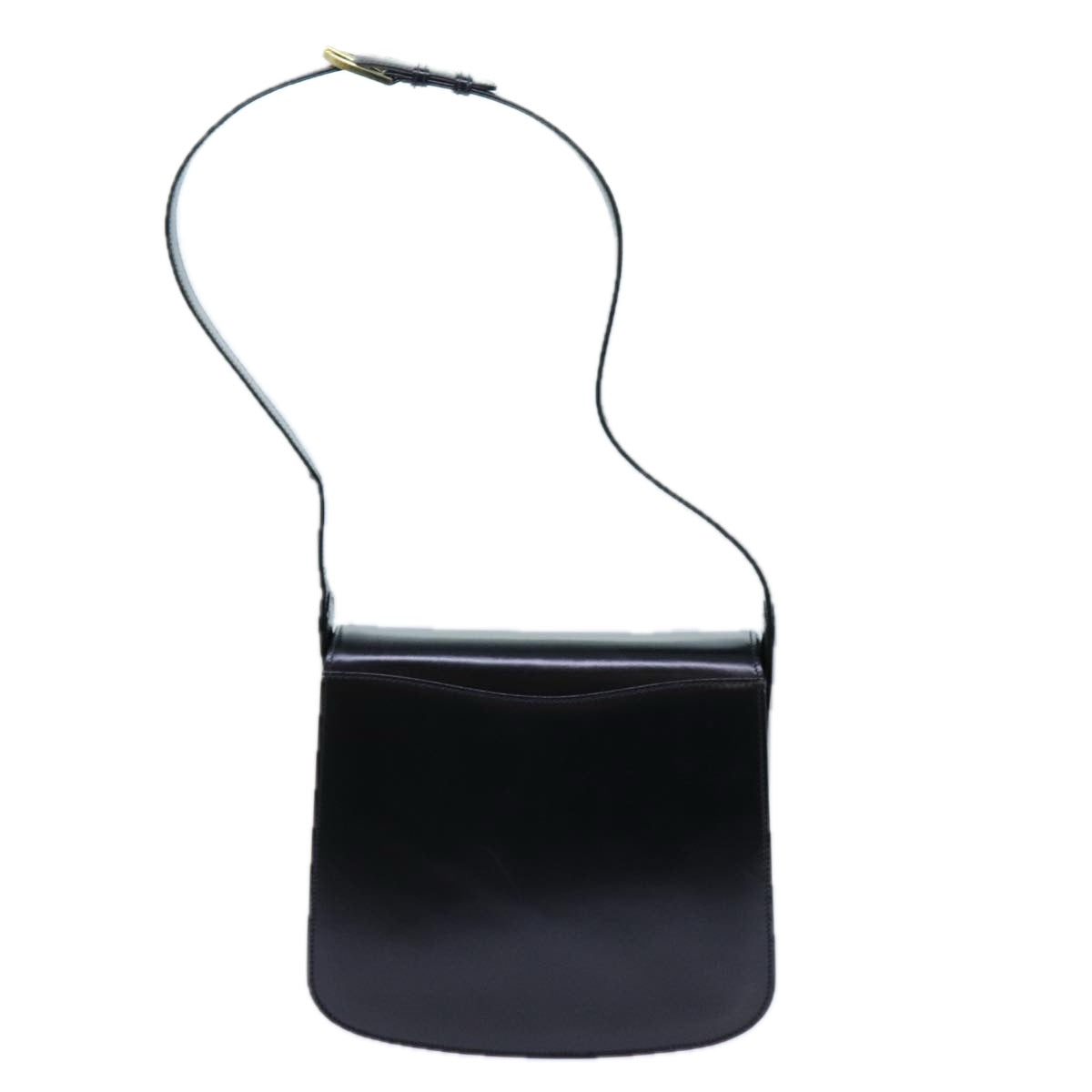 GUCCI Shoulder Bag Leather Black Auth yk11750 - 0