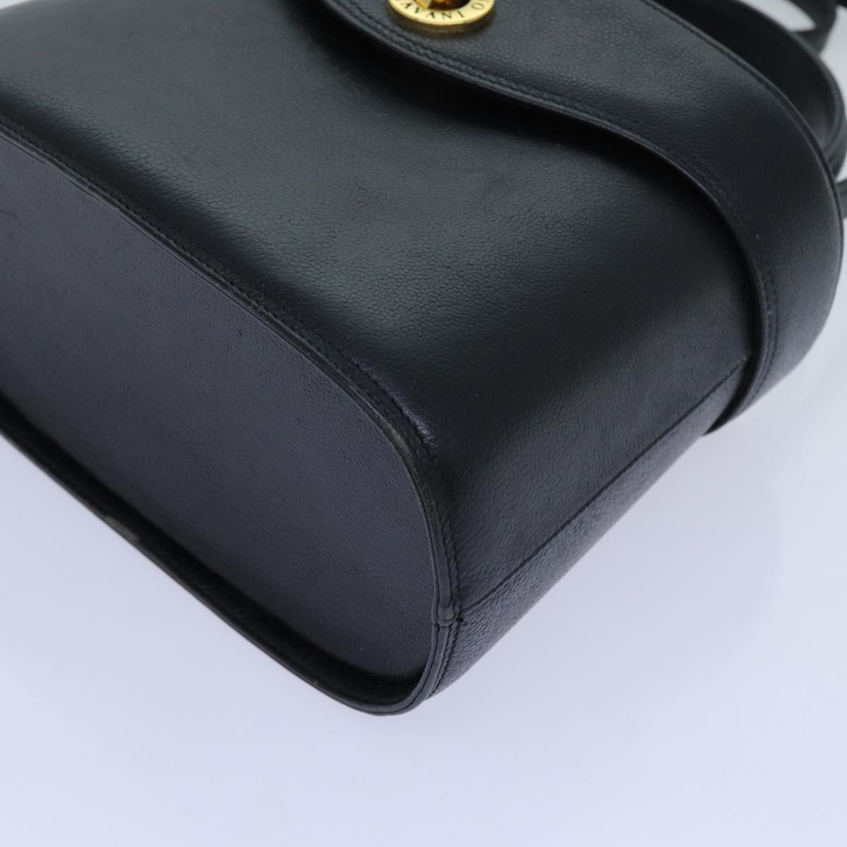 VALENTINO Hand Bag Leather 2way Black Auth yk11770