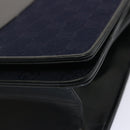 GUCCI GG Canvas Shoulder Bag Navy Black Auth yk11772-14