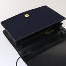 GUCCI GG Canvas Shoulder Bag Navy Black Auth yk11772-10