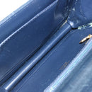 GUCCI GG Canvas Shoulder Bag Navy Black Auth yk11772-11