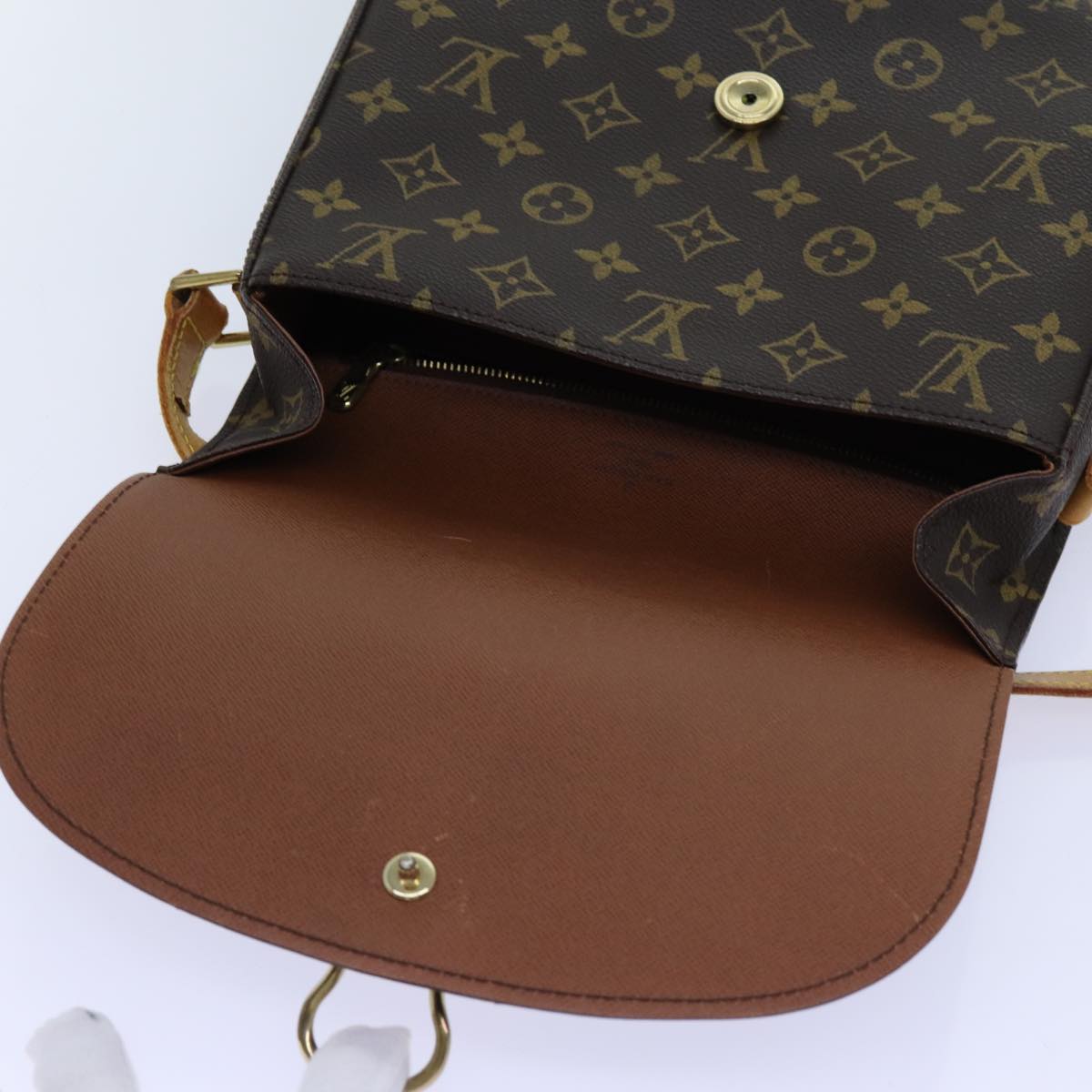 LOUIS VUITTON Monogram Saint Cloud GM Shoulder Bag M51242 LV Auth yk11794