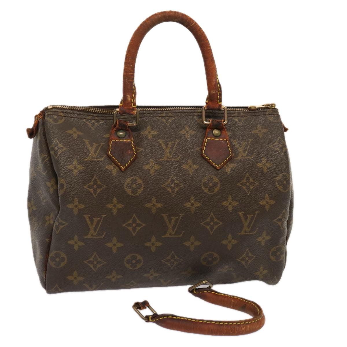 LOUIS VUITTON Monogram Speedy 25 Hand Bag M41528 LV Auth yk11801