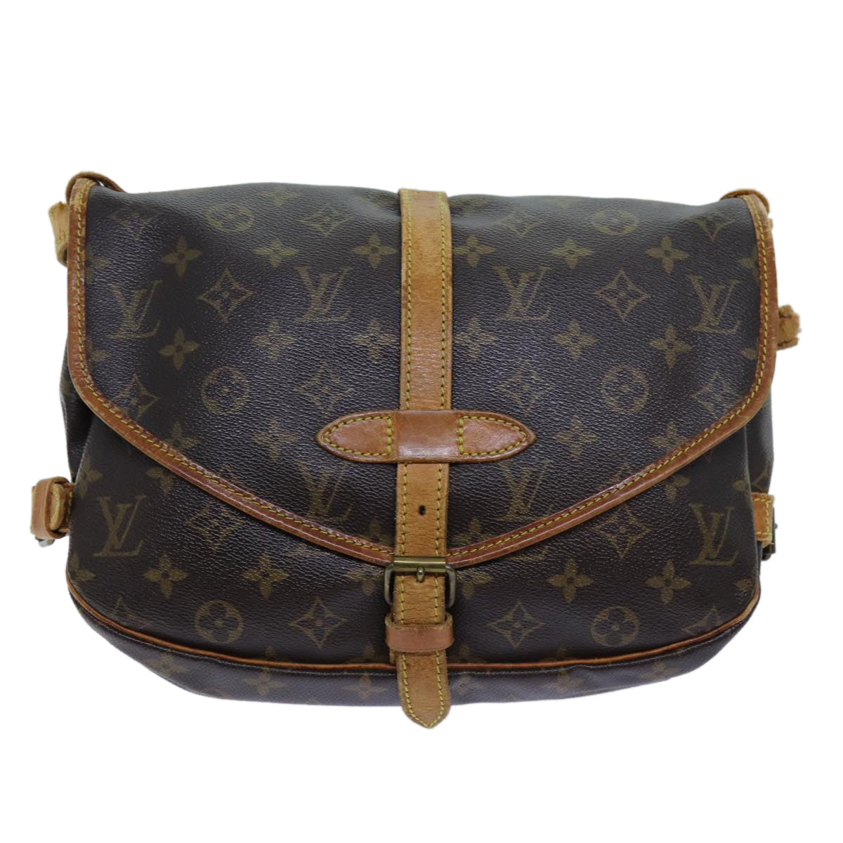 LOUIS VUITTON Monogram Saumur 30 Shoulder Bag M42256 LV Auth yk11804 - 0