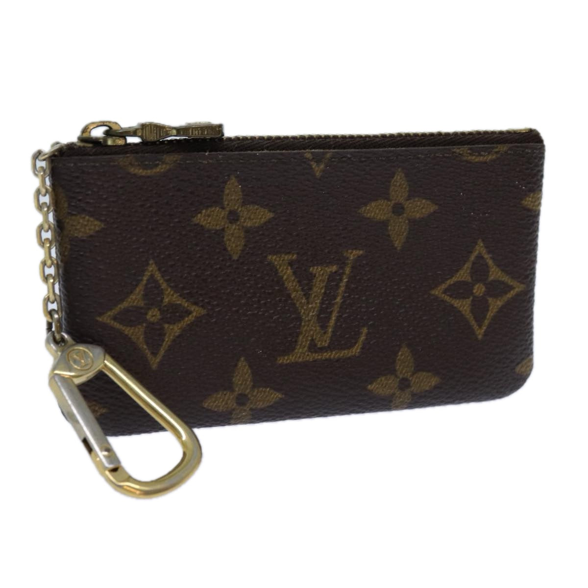 LOUIS VUITTON Monogram Pochette Cles Coin Purse M62650 LV Auth yk11821