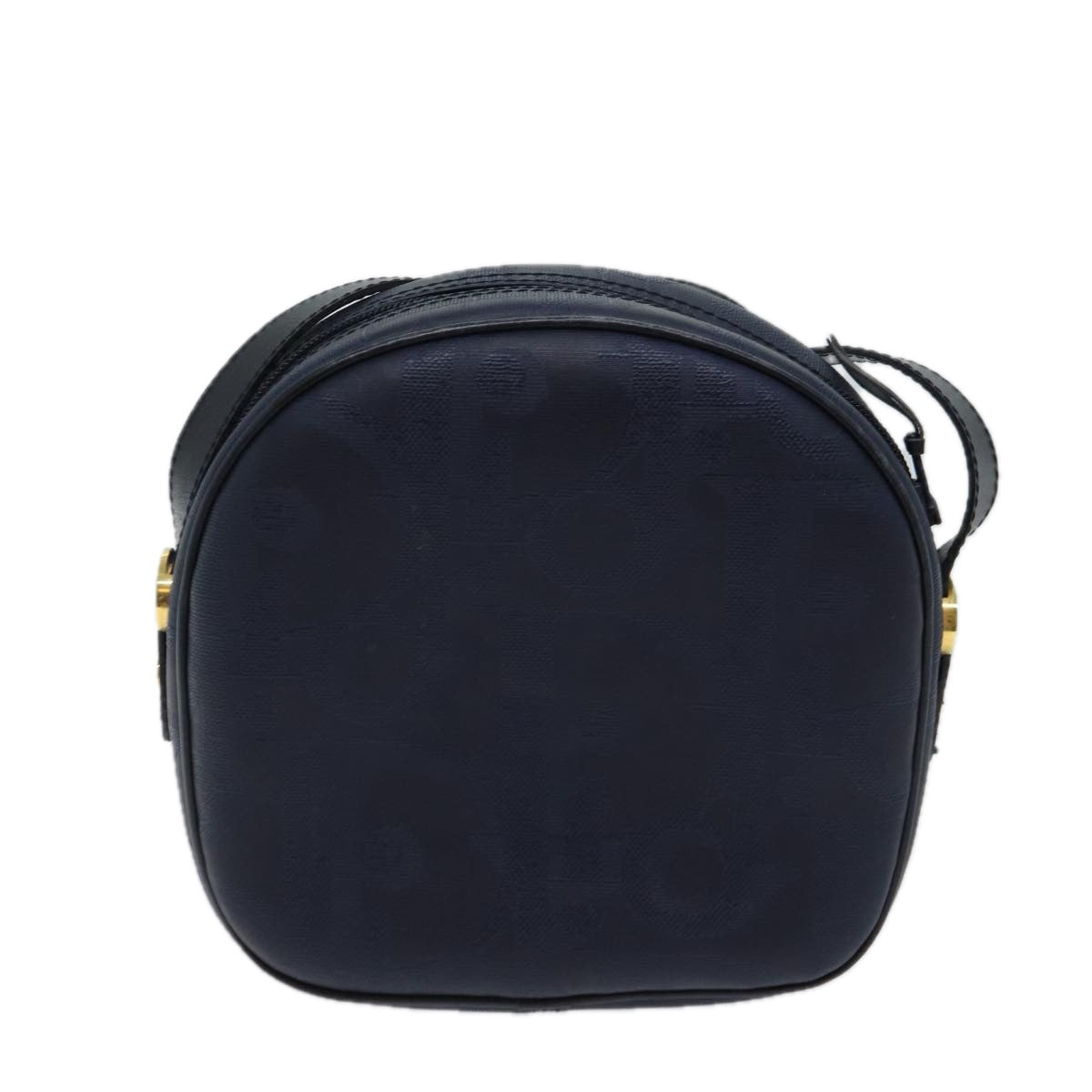 Christian Dior Trotter Canvas Shoulder Bag Navy Auth yk11847 - 0