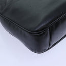 GUCCI Bamboo Hand Bag Leather 2way Black 001 2113 1638 Auth yk11916-18