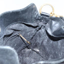 GUCCI Bamboo Hand Bag Leather 2way Black 001 2113 1638 Auth yk11916-19