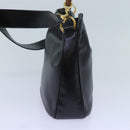 GUCCI Bamboo Hand Bag Leather 2way Black 001 2113 1638 Auth yk11916-3
