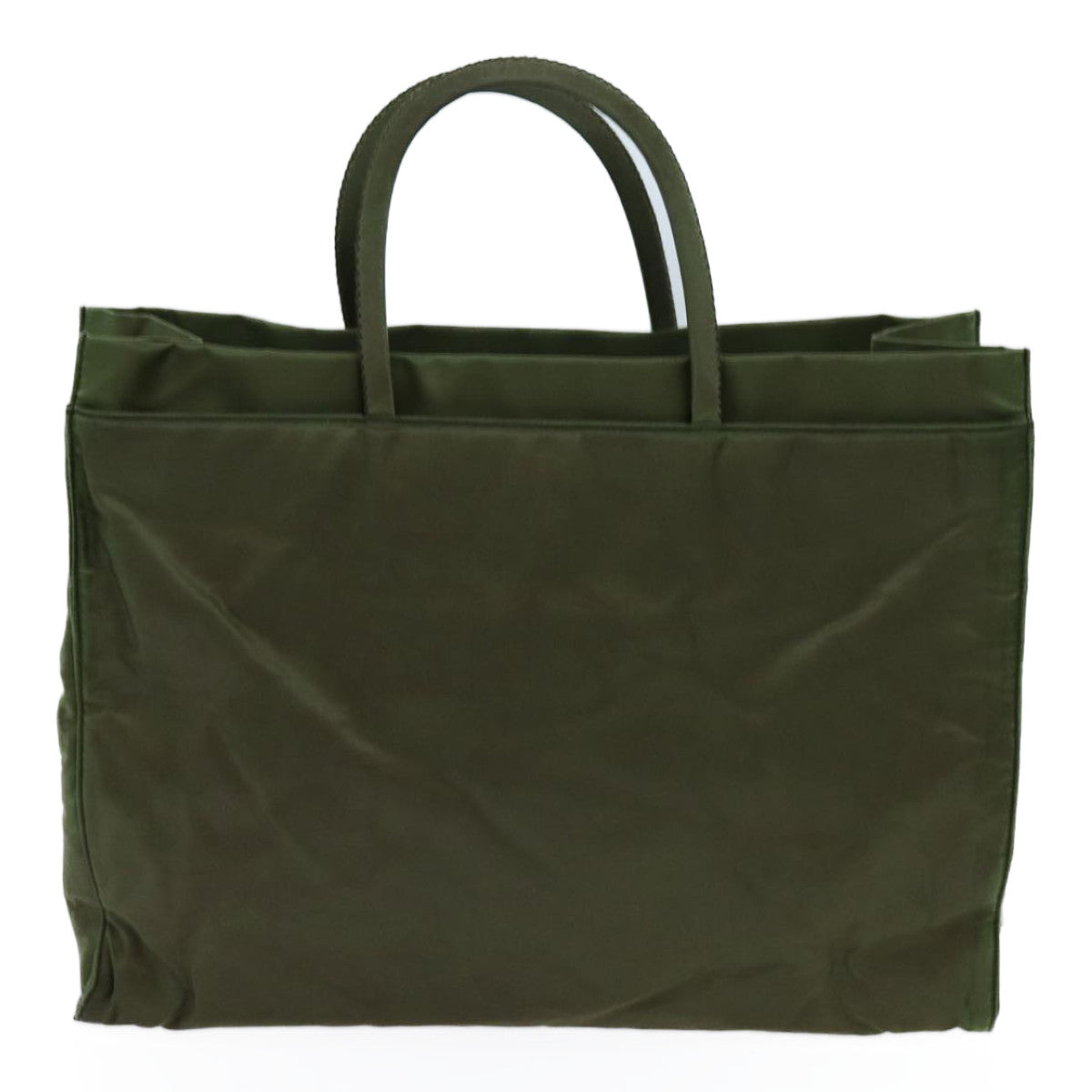PRADA Hand Bag Nylon Khaki Auth yk11941 - 0