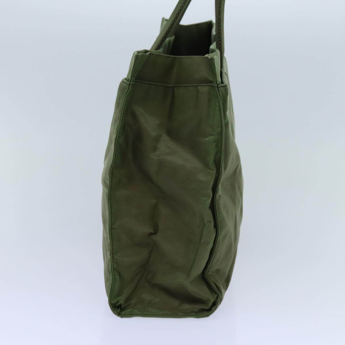 PRADA Hand Bag Nylon Khaki Auth yk11941
