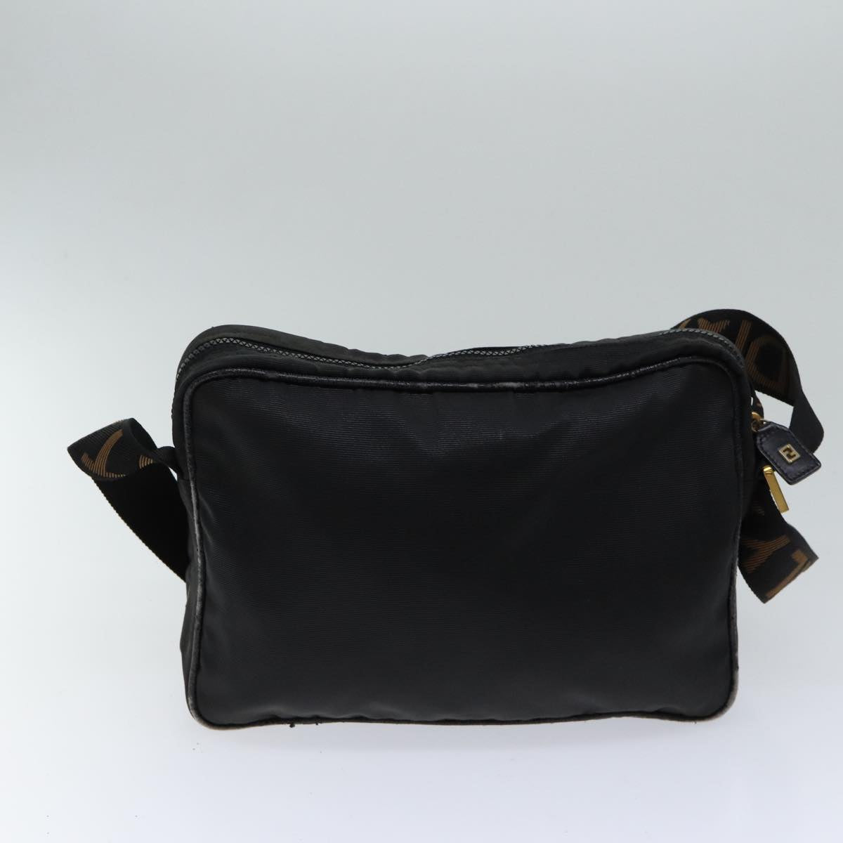 FENDI Shoulder Bag Canvas Black Auth yk11949 - 0