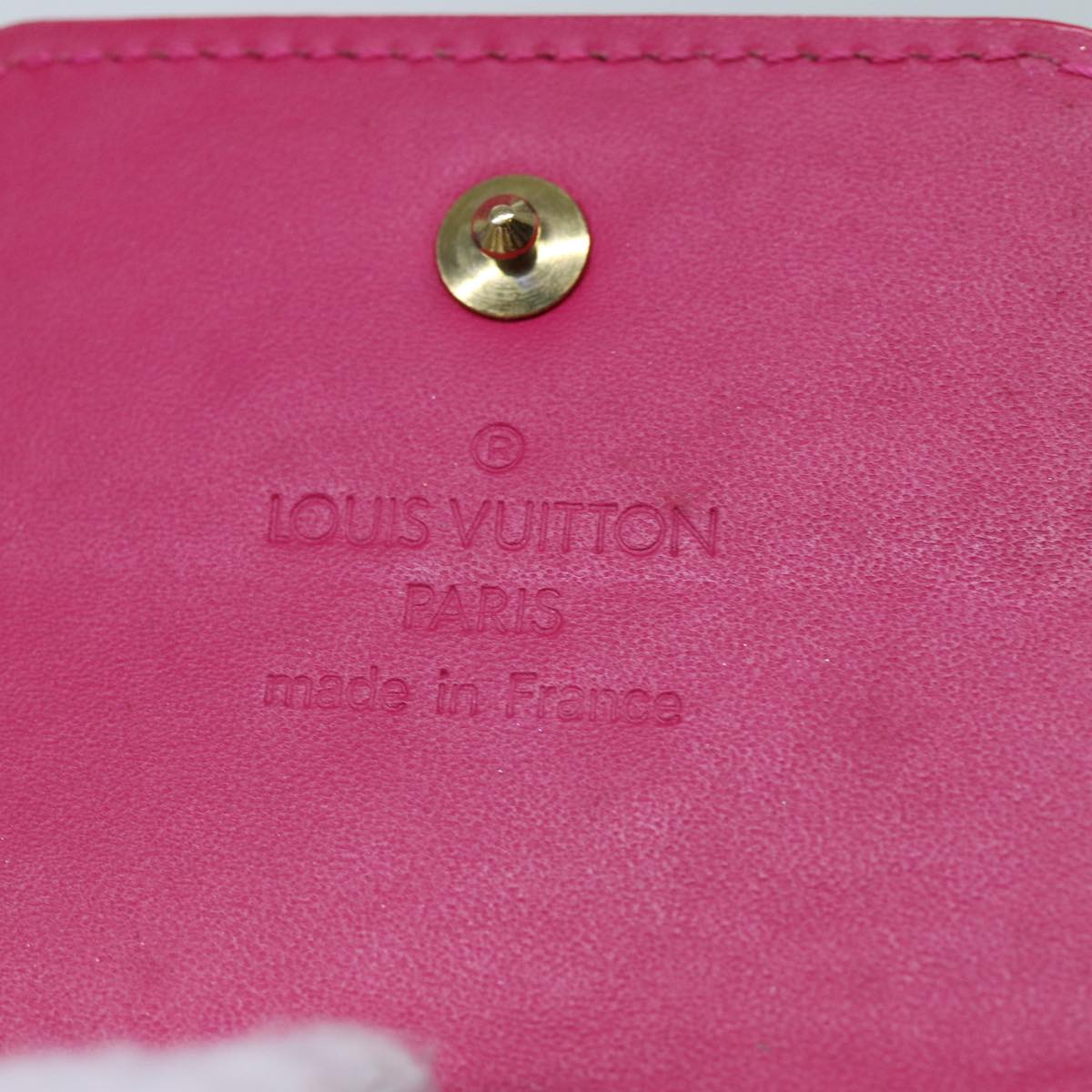 LOUIS VUITTON Monogram Vernis Cigarette Case Fuchsia Pink LV Auth yk11982