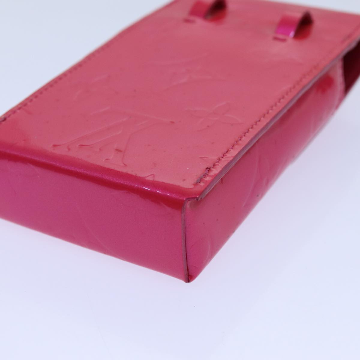 LOUIS VUITTON Monogram Vernis Cigarette Case Fuchsia Pink LV Auth yk11982