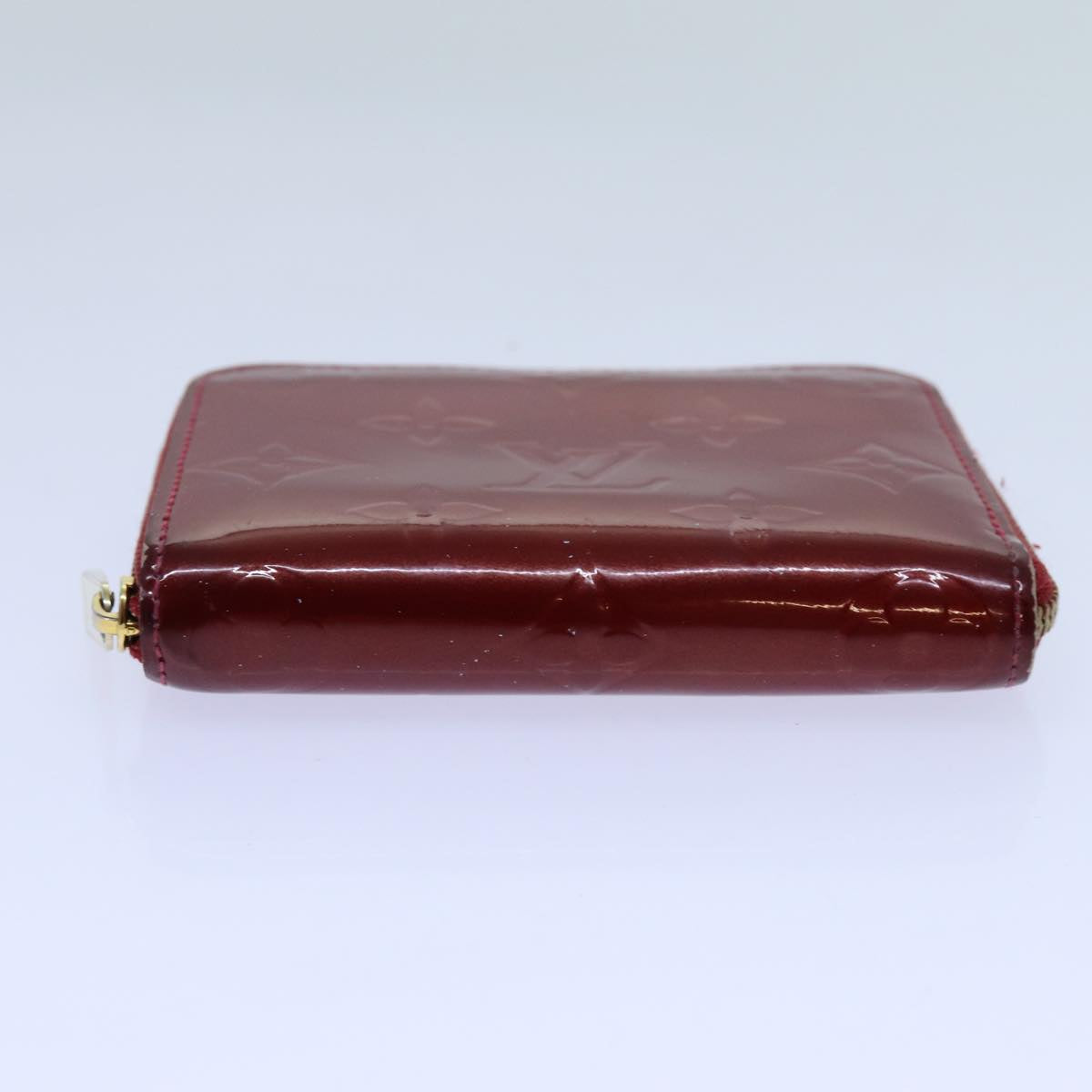 LOUIS VUITTON Vernis Zippy Coin Purse Wallet Pomme D'amour M93608 Auth yk11988