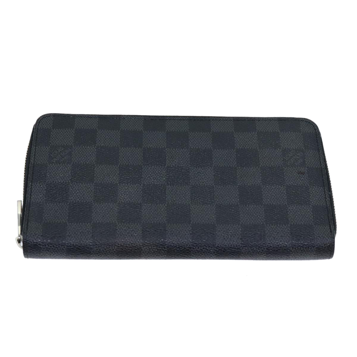 LOUIS VUITTON Damier Graphite Zippy Organizer Long Wallet N63077 LV Auth yk11989 - 0