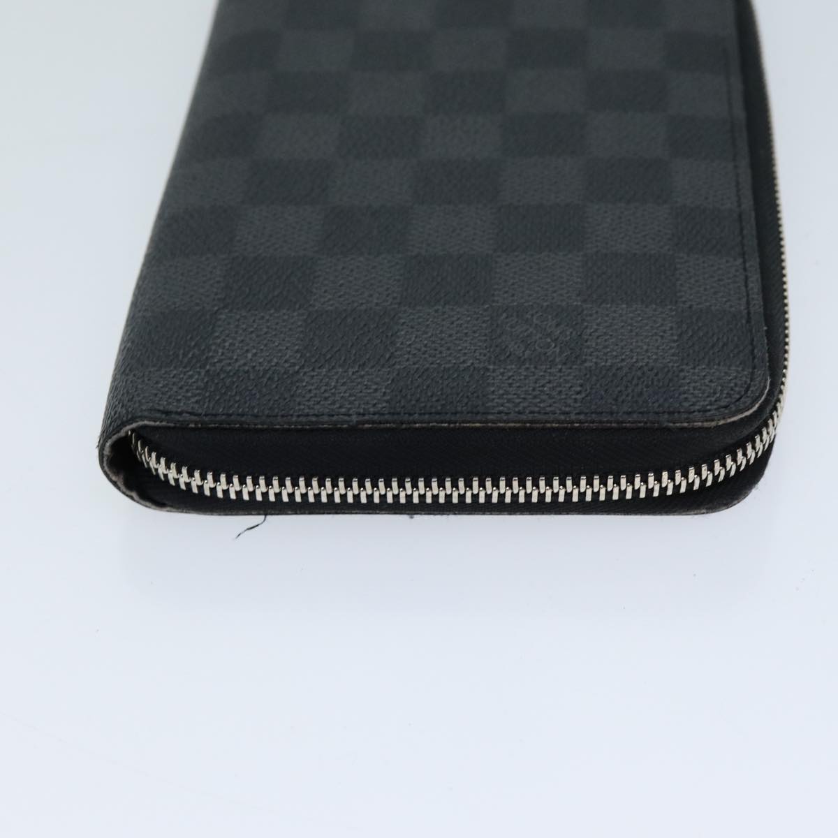 LOUIS VUITTON Damier Graphite Zippy Organizer Long Wallet N63077 LV Auth yk11989