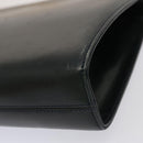 Salvatore Ferragamo Gancini Chain Shoulder Bag Leather Navy Auth yk12007-8