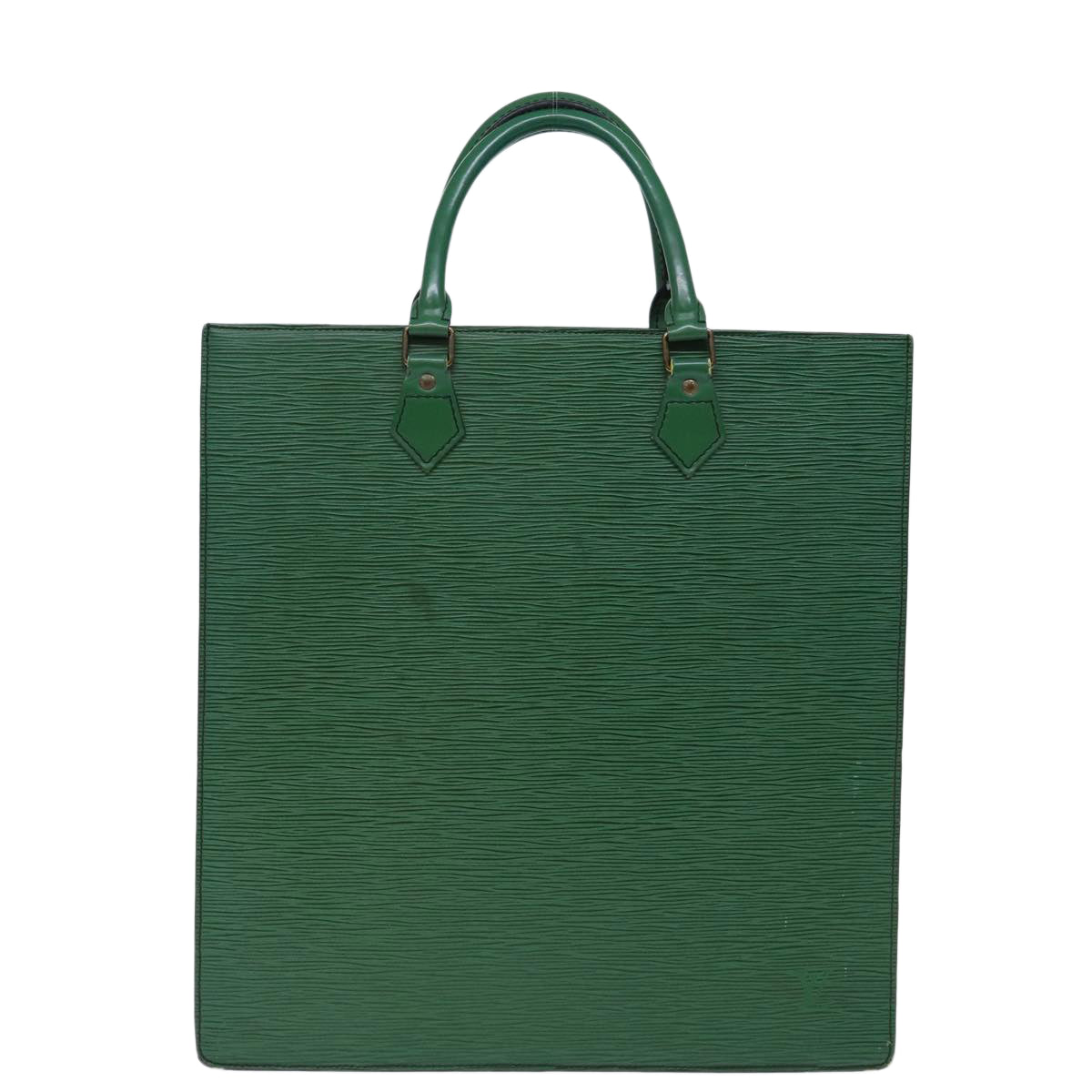 LOUIS VUITTON Epi Sac Plat Hand Bag Green M59084 LV Auth yk12025