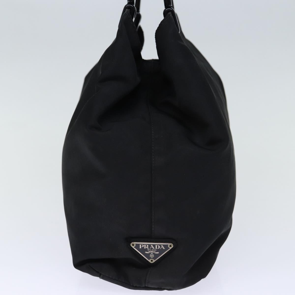 PRADA Hand Bag Nylon Black Auth yk12036