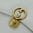 GUCCI Hand Bag Leather White Auth yk12076-10