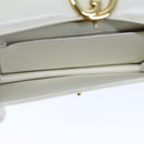 GUCCI Hand Bag Leather White Auth yk12076-18